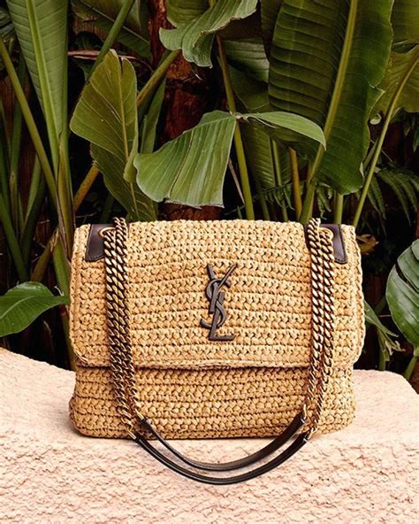 ysl summer bag|ysl raffia beach bag.